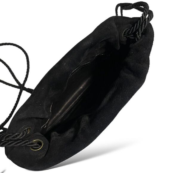 GUCCI Vintage Suede & Lizard Crossbody Bag with GG Motif - Picture 6 of 14